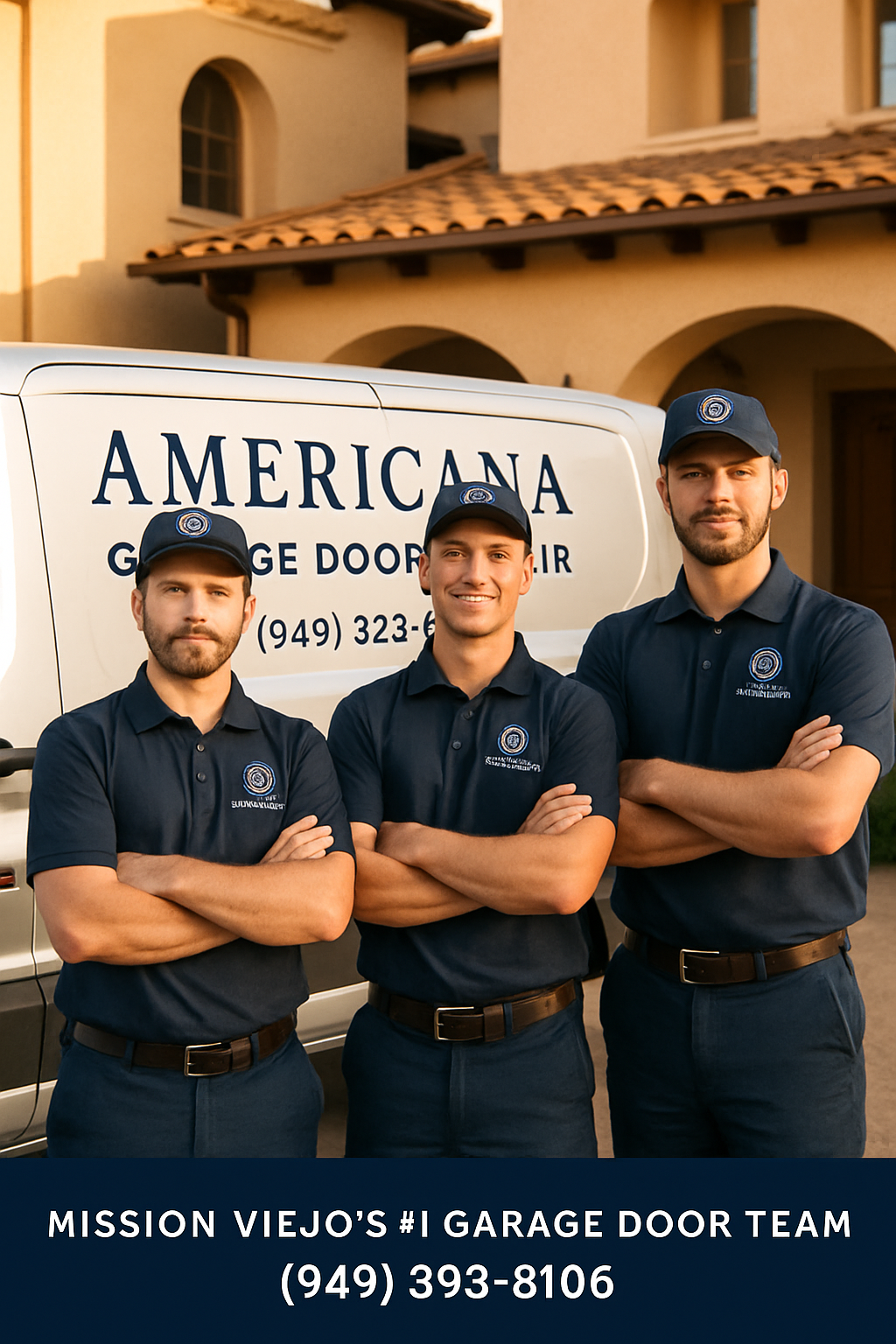 Professional garage door team in Mission Viejo