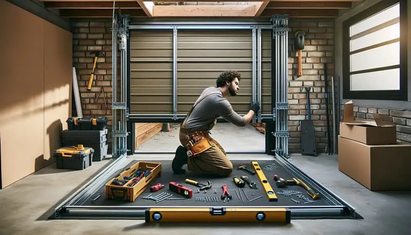 Garage Door Track Repair — Lake Forest